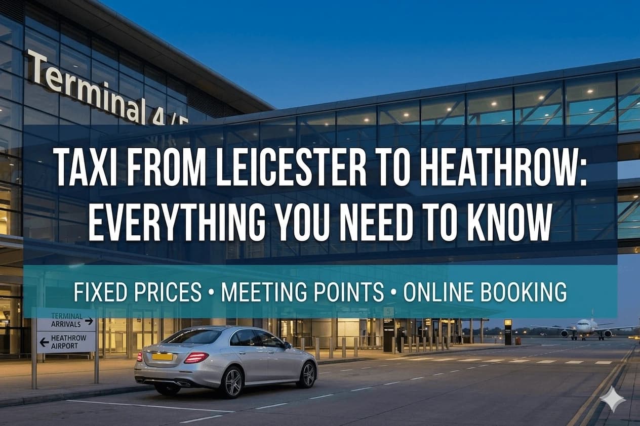 Taxi from Leicester to Heathrow: Everything You Need to Know - Aylestone Kings Leicester taxi service blog post about airport transfers